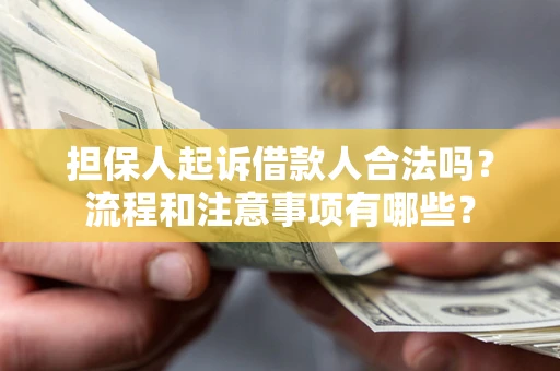 济南担保人起诉借款人合法吗？流程和注意事项有哪些？