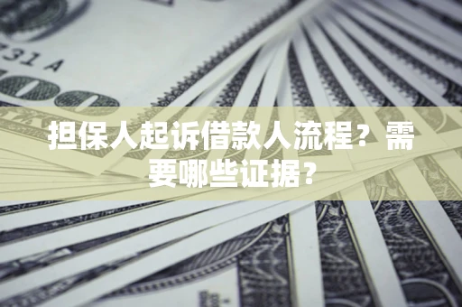 济南担保人起诉借款人流程？需要哪些证据？