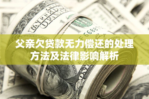 济南父亲欠贷款无力偿还的处理方法及法律影响解析